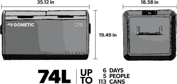 Review of Dometic CFX3 75 Dual Zone Portable Refrigerator and Freezer