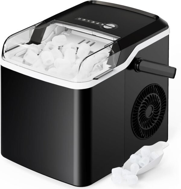 61DNo3hKMpL._AC_SL1500_-1 Silonn Countertop Ice Maker SLIM25B-US review portable design and fast ice production