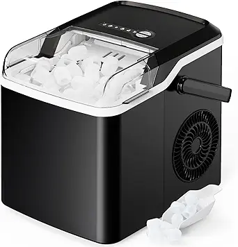 61DNo3hKMpL.__AC_SY445_SX342_QL70_FMwebp_-1 Silonn Countertop Ice Maker SLIM25B-US review portable design and fast ice production