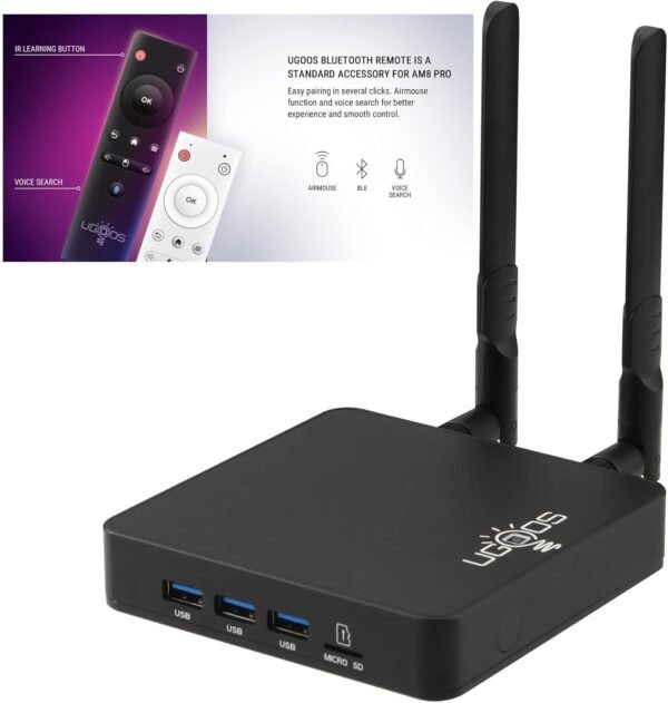 61GbfssrwtL._AC_SL1500_ Ugoos AM8 PRO 8K Android TV Box Review with Amlogic S928X-J Features