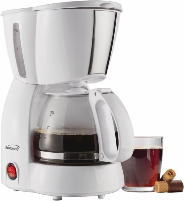 61I84bmE-xL._AC_SL1500_ Brentwood TS-213W 4 Cup Coffee Maker Review Compact Design with Reusable Filter