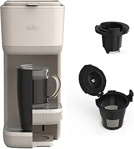 61a24AcTTxL.__AC_SX300_SY300_QL70_FMwebp_ Review of BELLA Single Serve Coffee Maker K Cup Compatibility and Features