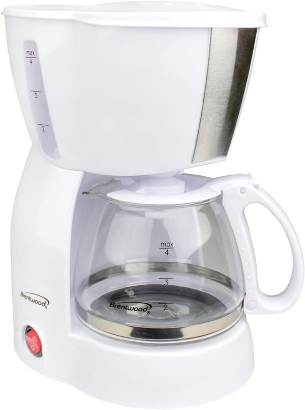 61k2XJzaJ8L._AC_SL1500_ Brentwood TS-213W 4 Cup Coffee Maker Review Compact Design with Reusable Filter