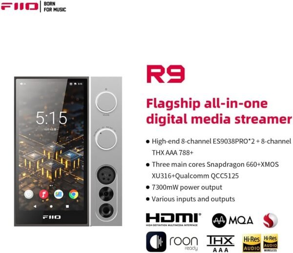 61pwgk6HQPL._AC_SL1000_ FiiO R9 Android Media Streamer review High-Quality Audio and Versatile Streaming Features