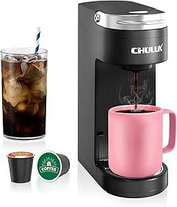61vCDsaTMEL.__AC_SX300_SY300_QL70_ML2_ Compact CHULUX Single Serve Coffee Maker Review Perfect for K Pods and Travel Mugs