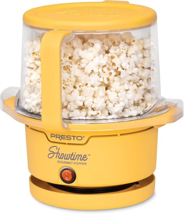 712iYA7JLL._AC_SL1500_ Review of Presto Showtime Gourmet Popcorn Popper 05206 Compact Design and Nonstick Features