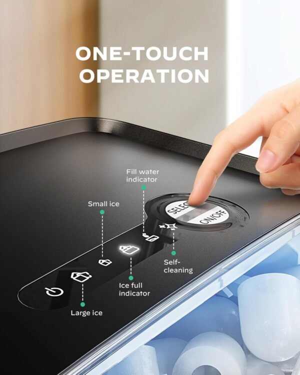 714hLPBNwrL._AC_SL1500_-1 Silonn Countertop Ice Maker SLIM25B-US review portable design and fast ice production