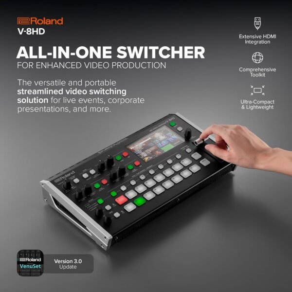 7162SPtGZPL._AC_SL1500_ Roland V-8HD Video Switcher Review Compact HDMI Workflow for Seamless Live Event Production