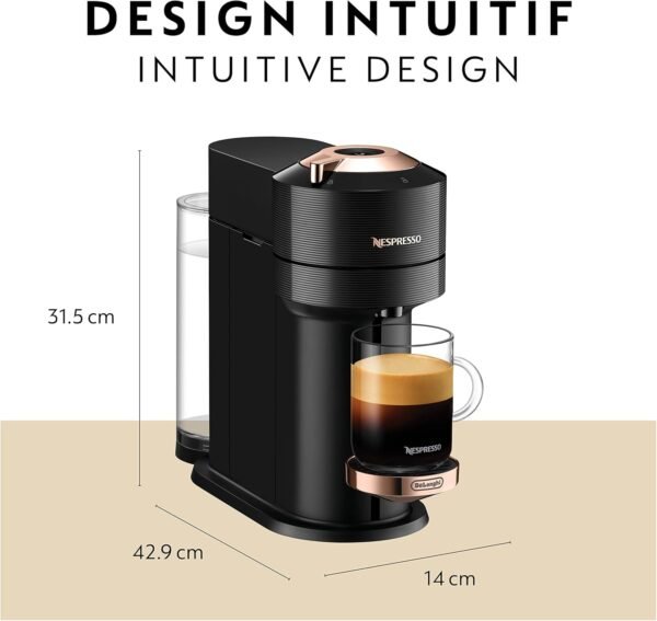 Nespresso Vertuo Next Coffee and Espresso Machine by De'Longhi review with features explained