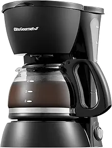 71Ww8pUBP4L.__AC_SX300_SY300_QL70_FMwebp_ Elite Gourmet EHC4128 4-Cup Drip Coffee Maker Review Compact Design and Reusable Filter