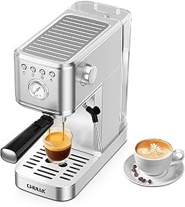 71mCIusfqL._AC_SY300_SX300_ CHULUX Kompatto Espresso Machine review 20 Bar with Milk Frother insights