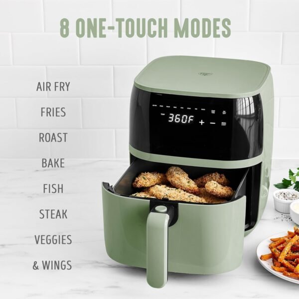 GreenLife Air Fryer review 5.3QT Compact PFAS-Free Ceramic Nonstick with One-Touch Modes