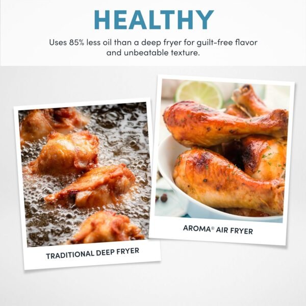 AROMA Glass Air Fryer AAF-360 Review Small Convection Oven with 360Crispy Technology