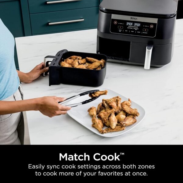 81V9DWgwbYL._AC_SL1500_ Ninja DZ090 Foodi 6 Quart DualZone Air Fryer review for quick meals