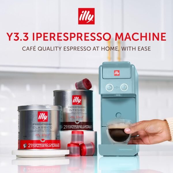 81YOw1s5MVL._AC_SL1500_ Illy Y3.3 Single Serve Espresso Machine Review Compact Design and Quick Brewing