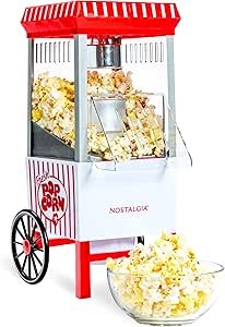81alKdH1EzL.__AC_SX300_SY300_QL70_ML2_ Nostalgia Vintage Hot-Air Popcorn Maker Review Healthy Oil-Free Snack Machine for Home