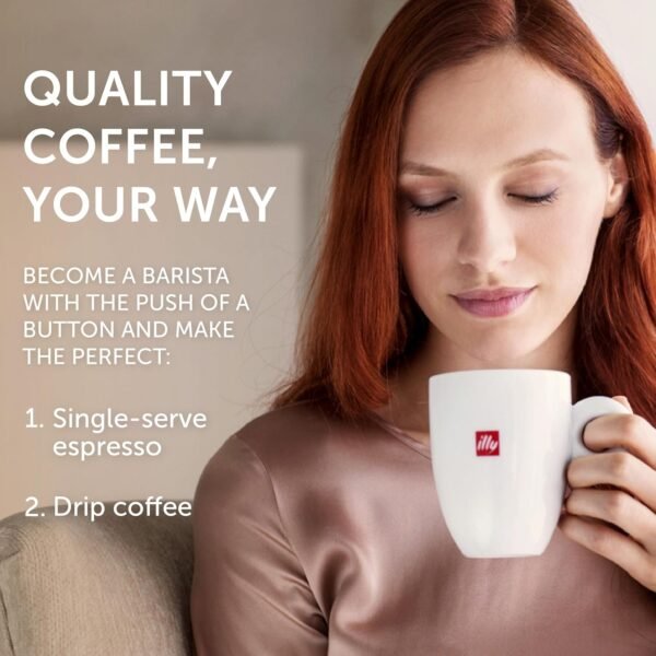 81iW3SMJQ5L._AC_SL1500_ Illy Y3.3 Single Serve Espresso Machine Review Compact Design and Quick Brewing