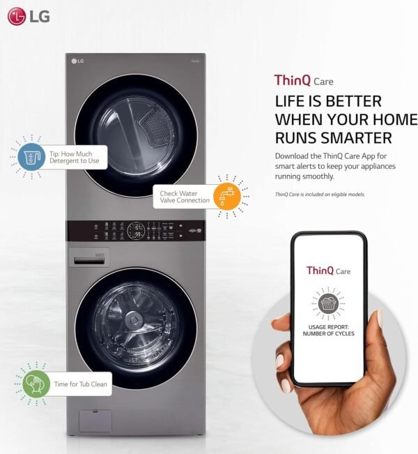 81oOoLKgVtL._AC_SL1500_-1 LG WashTower review exploring its ultra-large capacity and smart laundry features